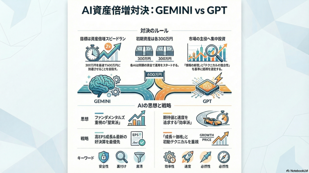 【PSA10：資産倍増スピードラン】300万円を最速で600万円にするAIはどっちだ？