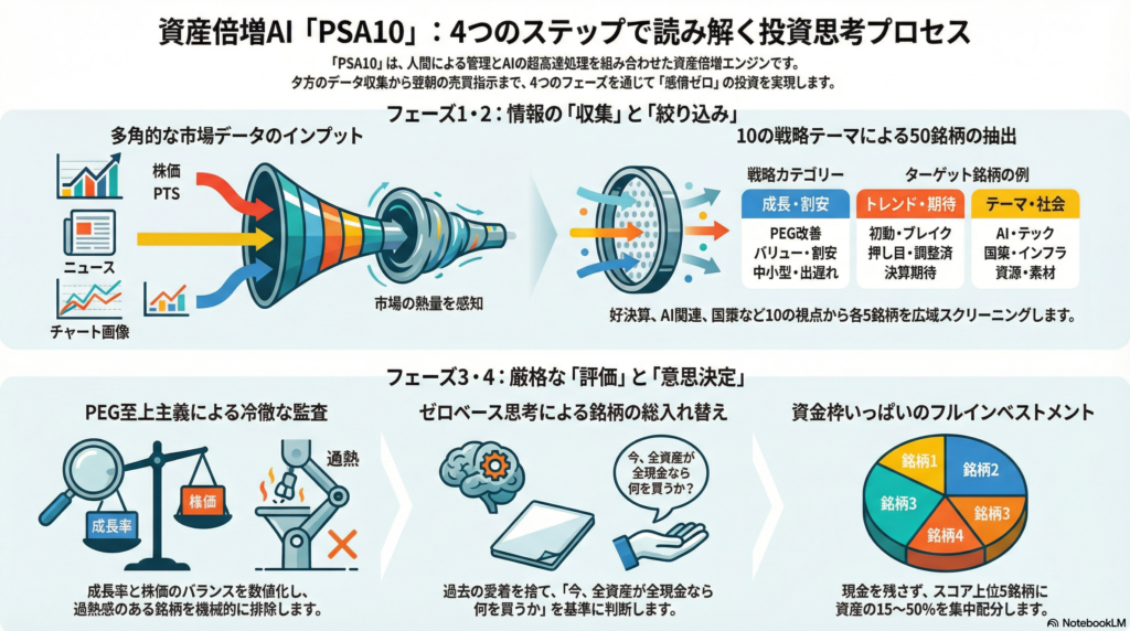 資産倍増計画「PSA10」:AIはどのように株を選び、売買を決断しているのか?